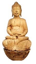 Buddha on lotus blossom