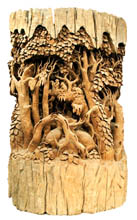 Trunk, forest motif