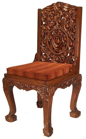 Chair, rose motif